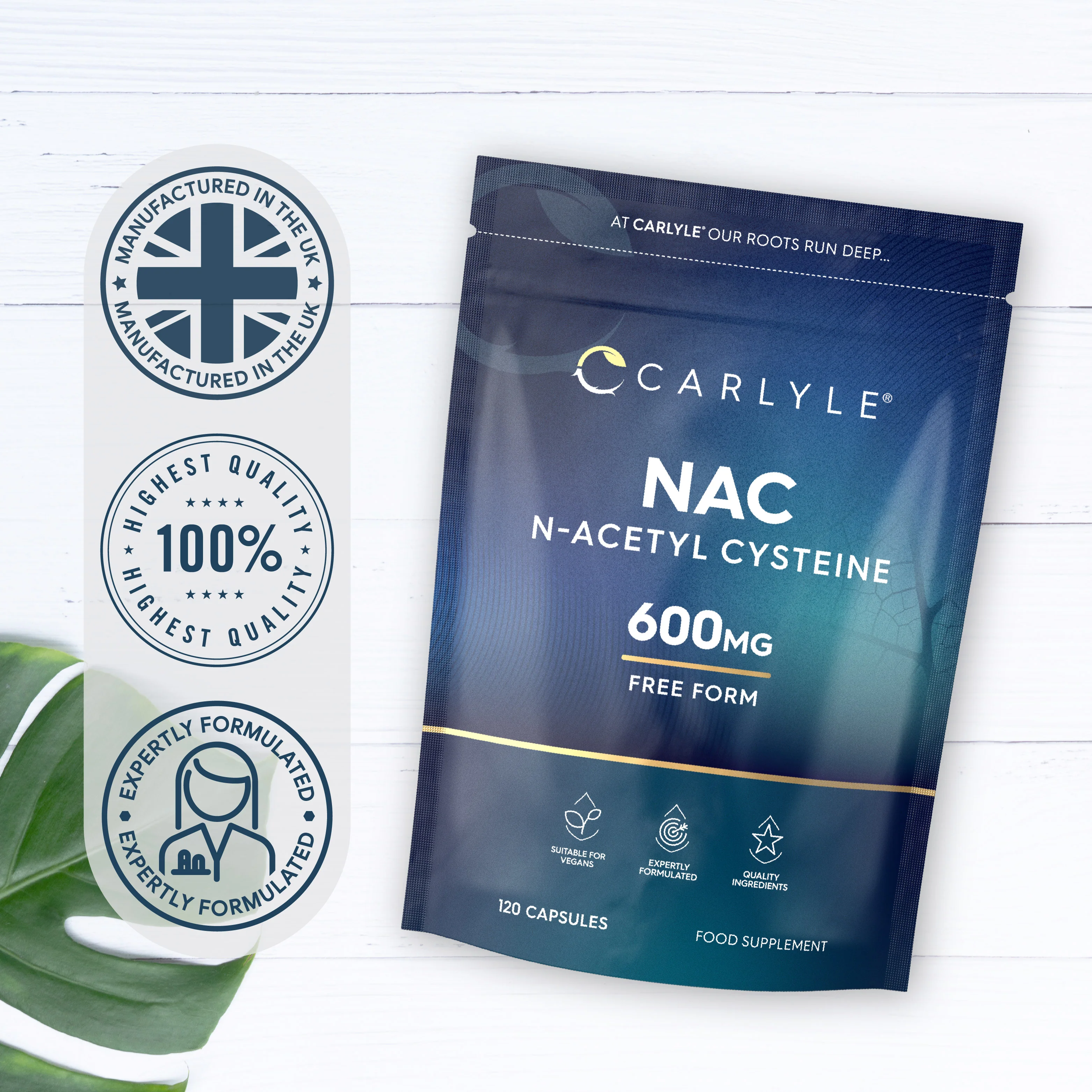 NAC N-Acetyl Cysteine 600 mg | 120 Capsules - Image 5