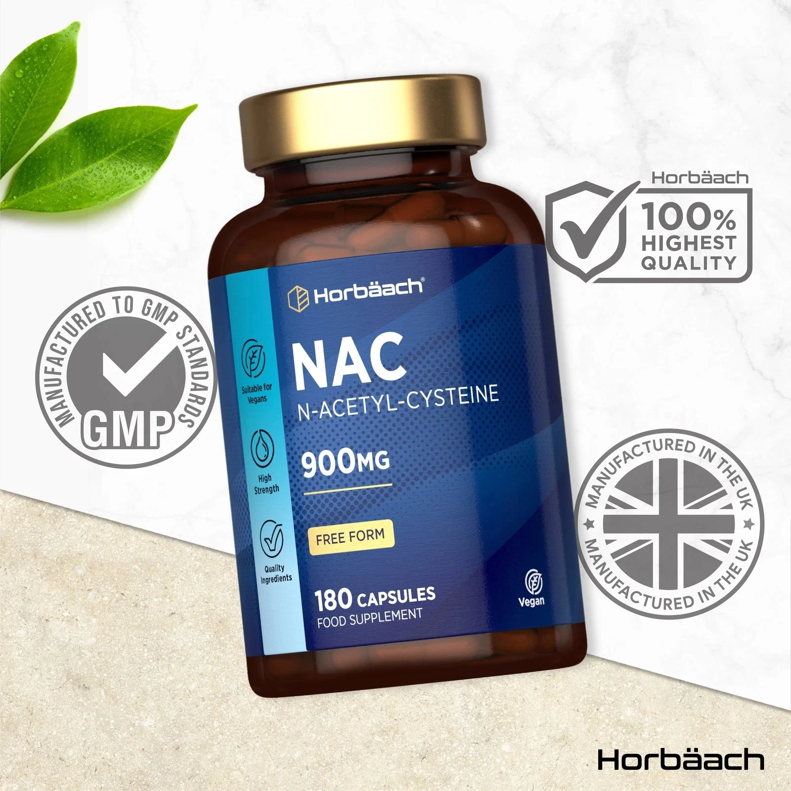 NAC N-Acetyl-Cysteine 900 mg | 180 Capsules - Image 11