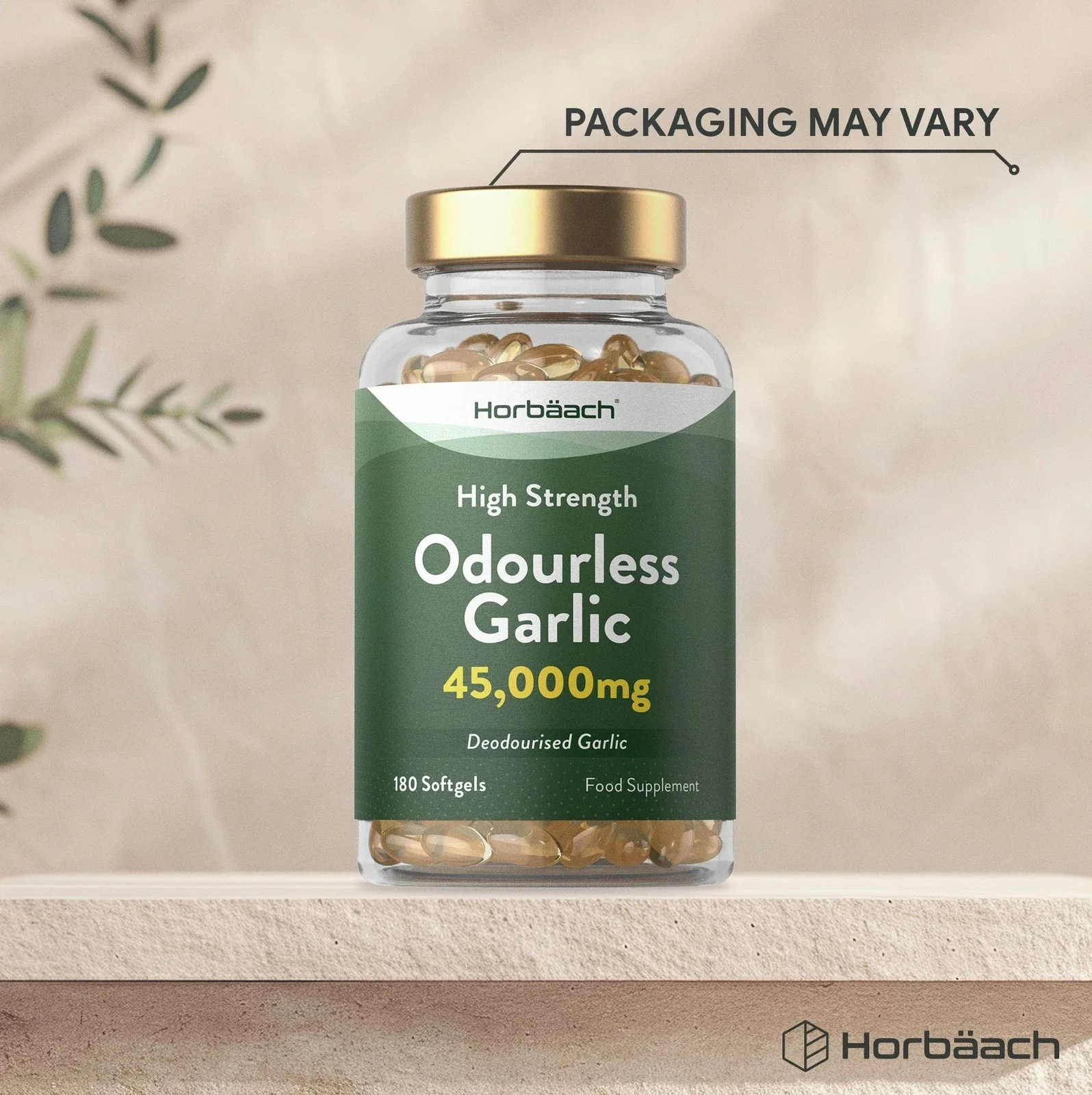 Odourless Garlic 45,000 mg | 180 Softgels - Image 4