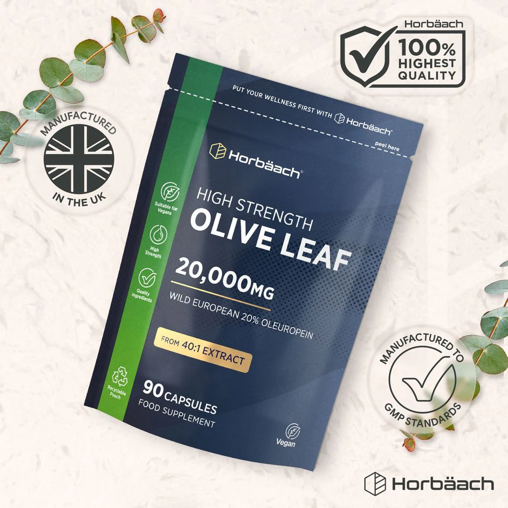 Olive Leaf Extract 20,000 mg | 90 Capsules - Image 6