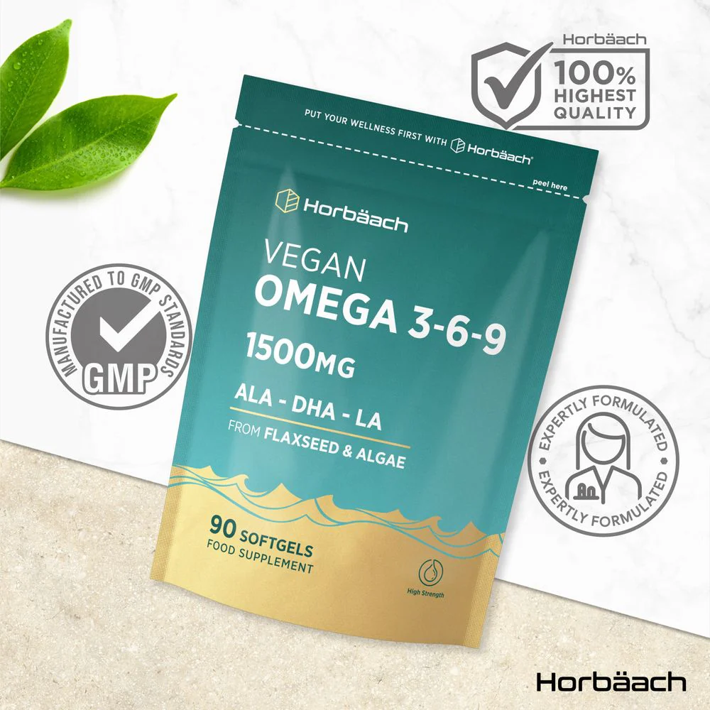 Omega 3-6-9 1500 mg | Vegan | 90 Softgels - Image 4