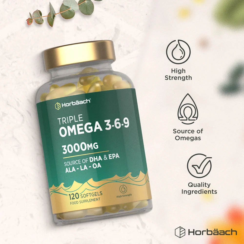 Omega 3-6-9 3000 mg with EPA, DHA & ALA | 120 Softgels - Image 5