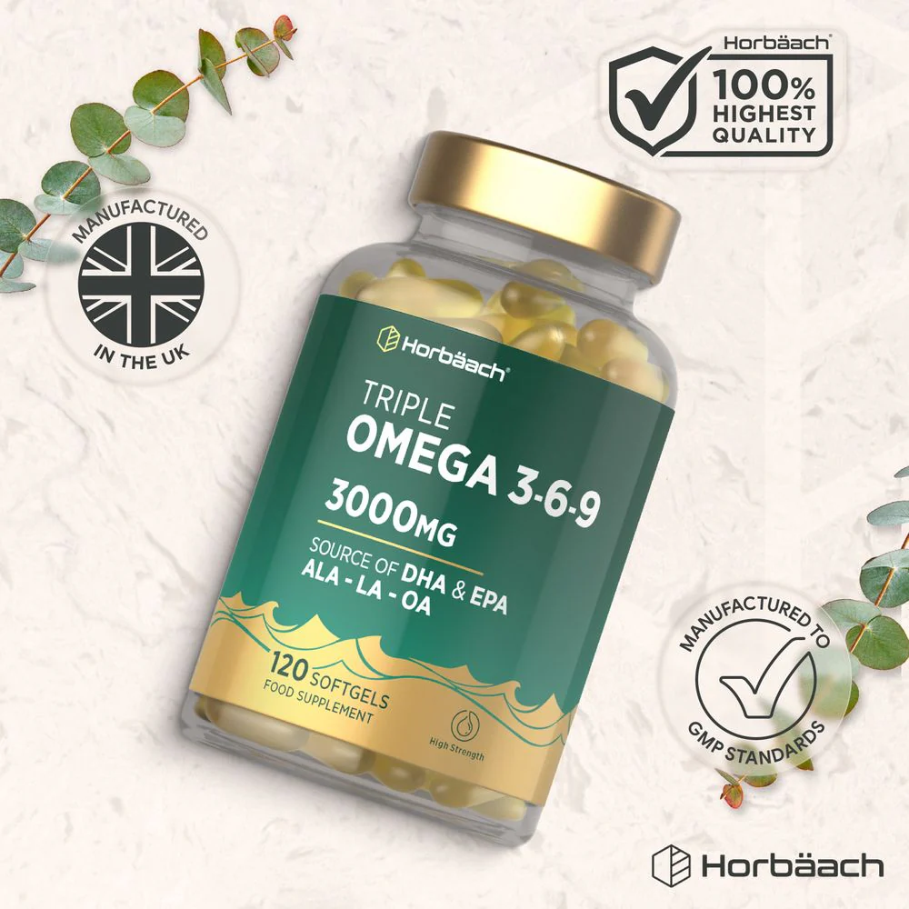 Omega 3-6-9 3000 mg with EPA, DHA & ALA | 120 Softgels - Image 7
