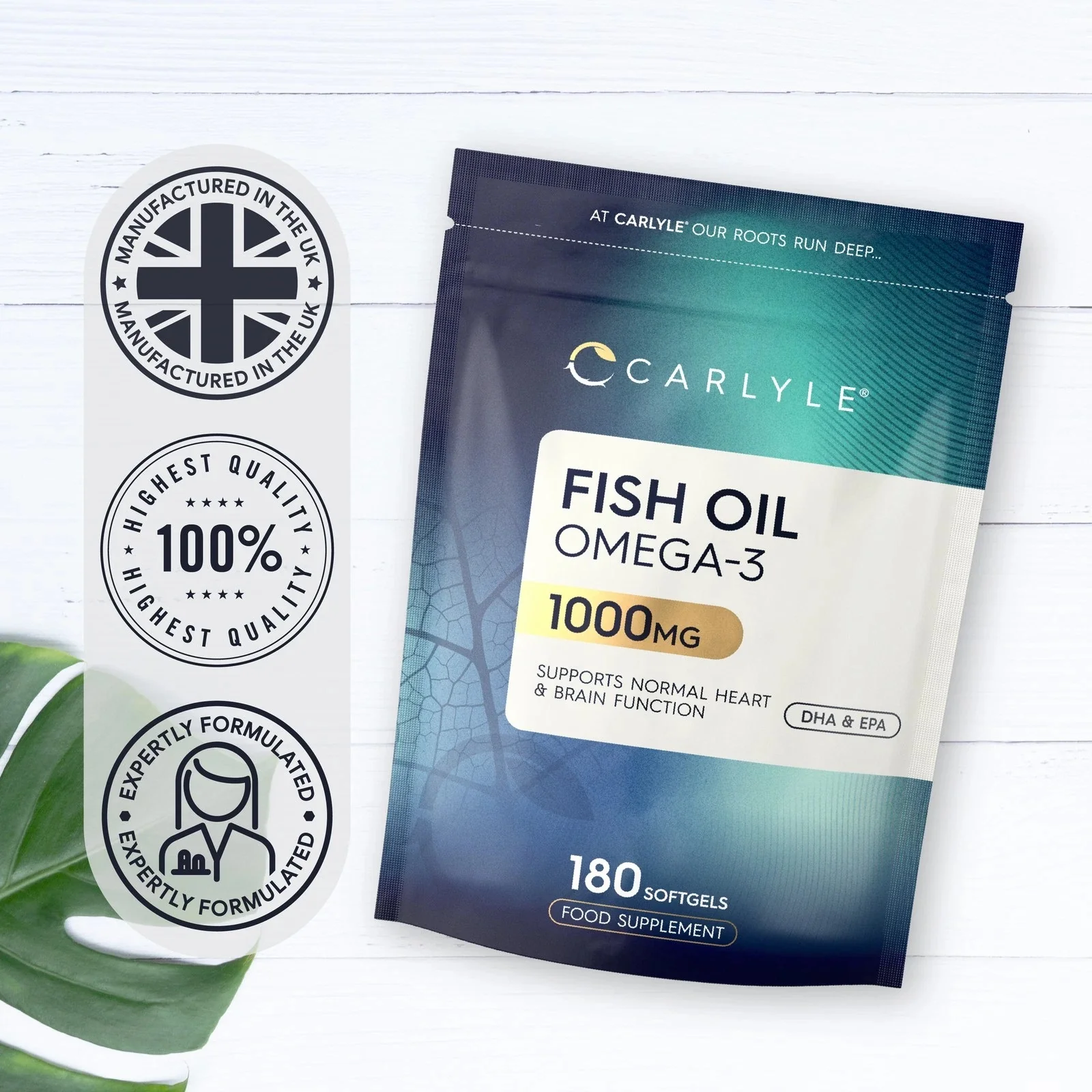 Omega 3 Fish Oil 1000 mg | 180 Softgels - Image 5