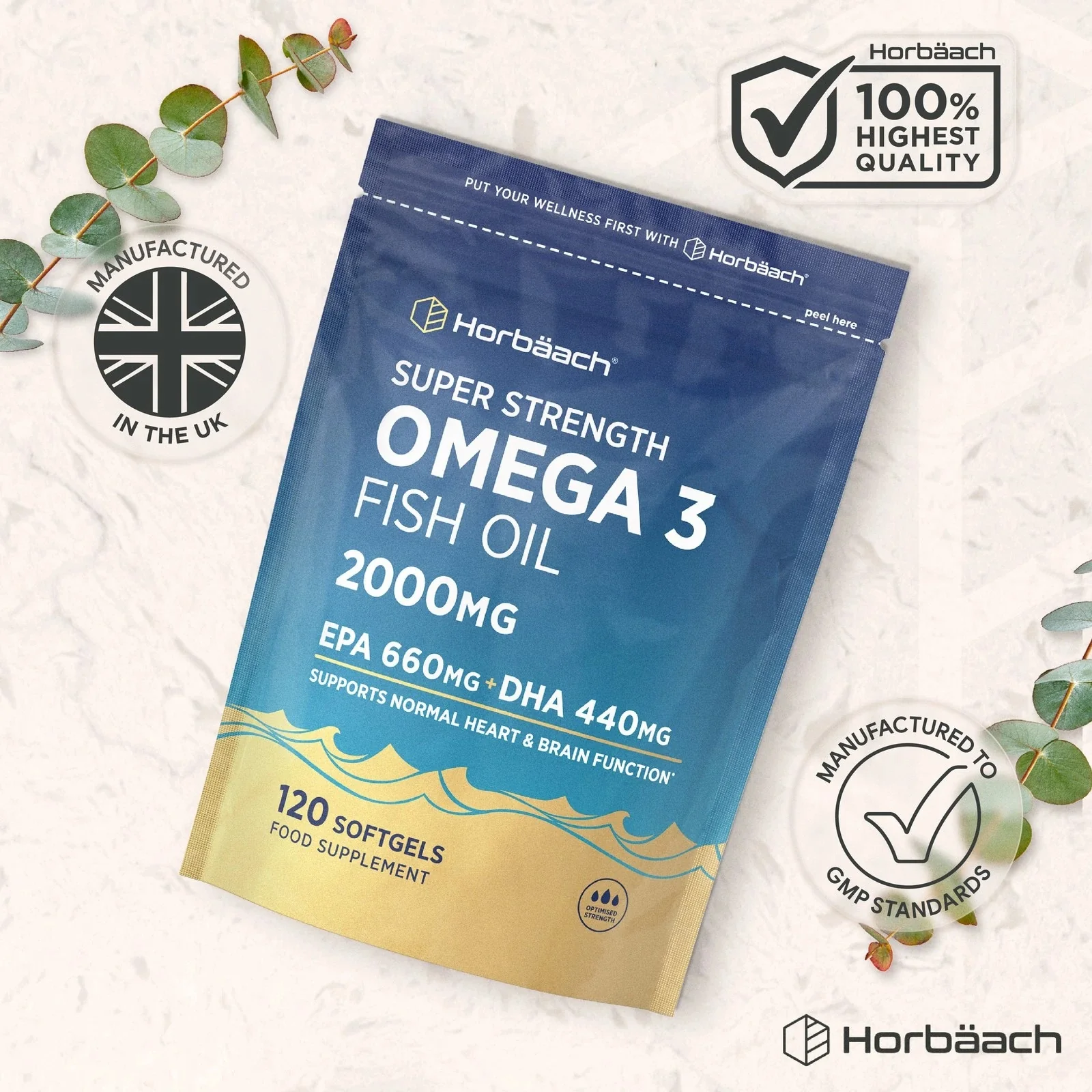 Omega 3 Fish Oil 2000 mg | 120 Softgels - Image 5