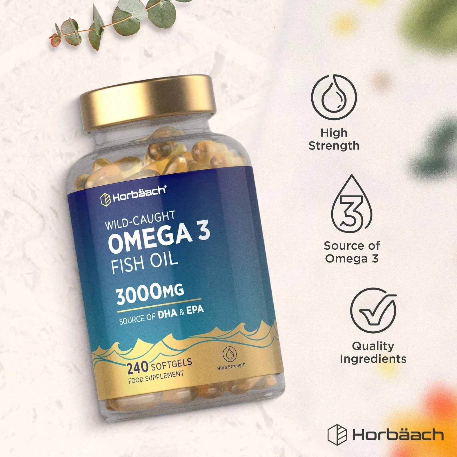 Omega 3 Fish Oil 3000 mg with EPA & DHA | 240 Softgels - Image 6
