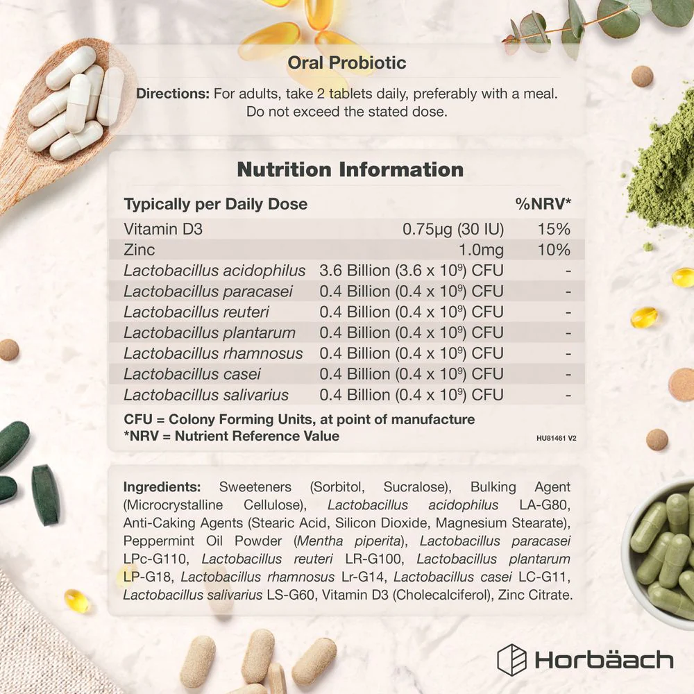 Oral ProBio 6 Billion CFU | 60 Chewable Tablets - Image 3
