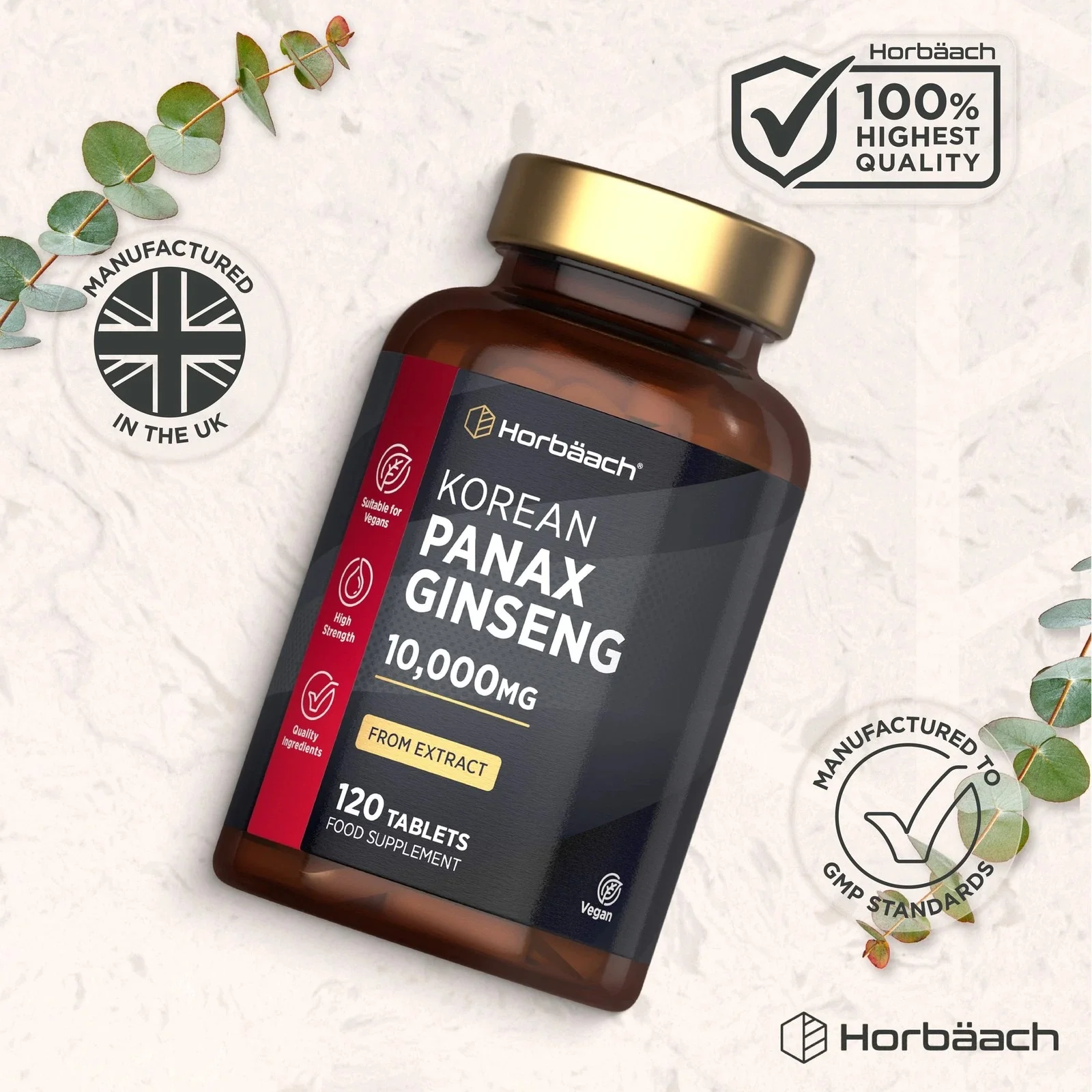 Panax Korean Ginseng 10,000 mg | 120 Tablets - Image 6
