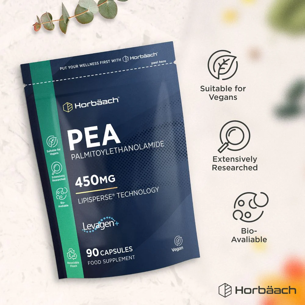 PEA Palmitoylethanolamide 450 mg | 90 Capsules - Image 4