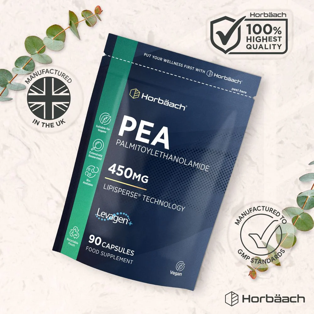 PEA Palmitoylethanolamide 450 mg | 90 Capsules - Image 5