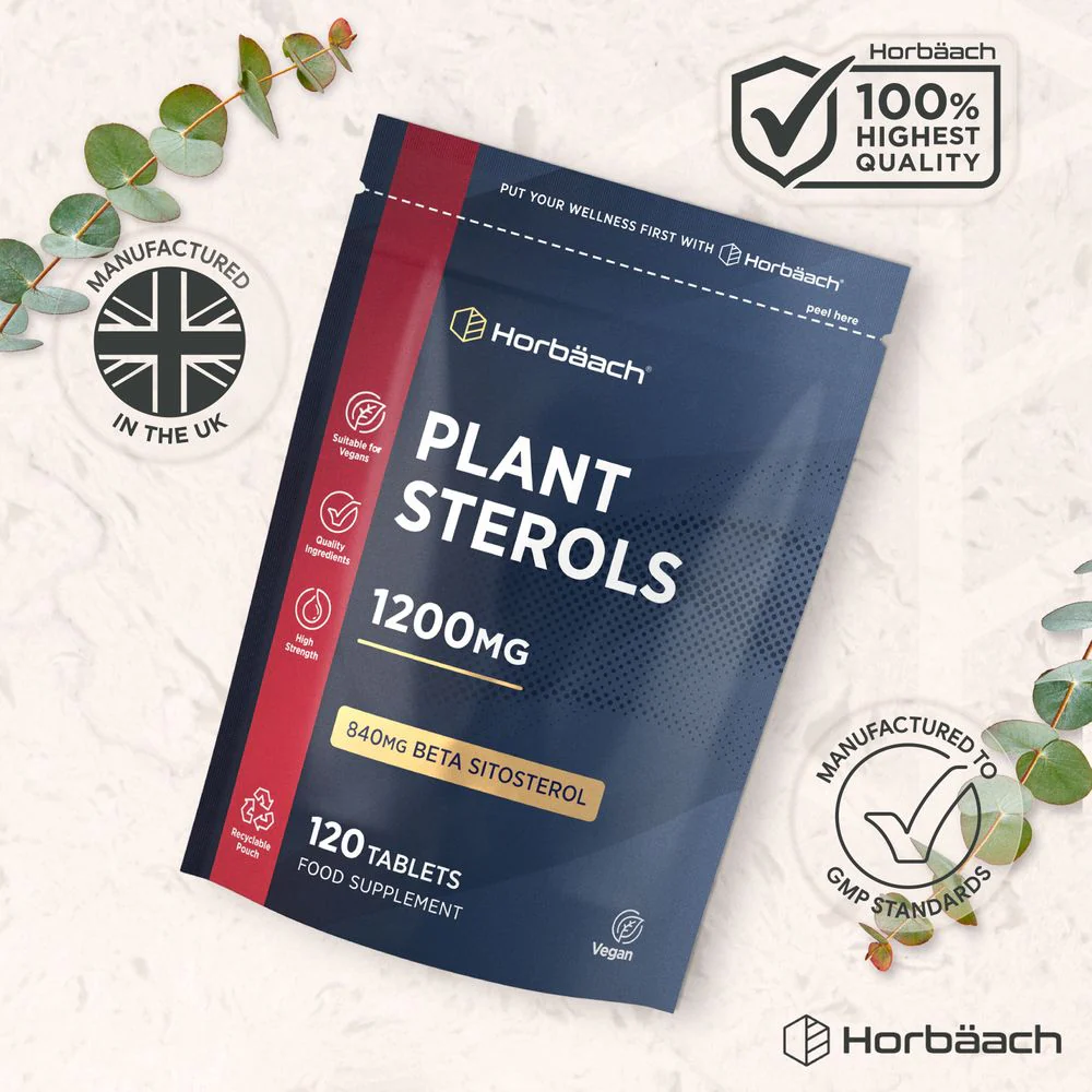 Plant Sterols with Beta Sitosterol 1200 mg | 120 Tablets - Image 6