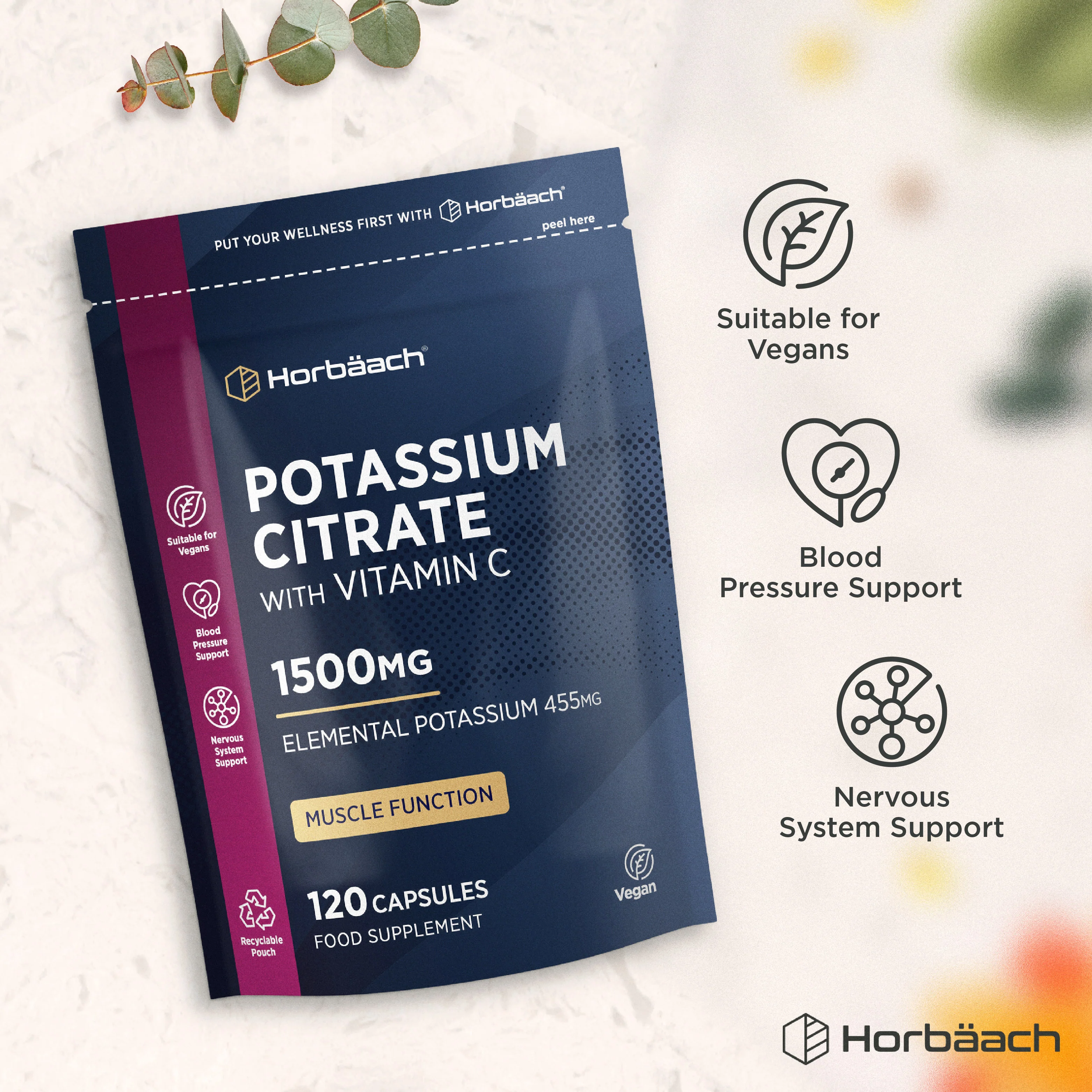 Potassium Citrate 1500 mg with Vitamin C | 120 Capsules - Image 5