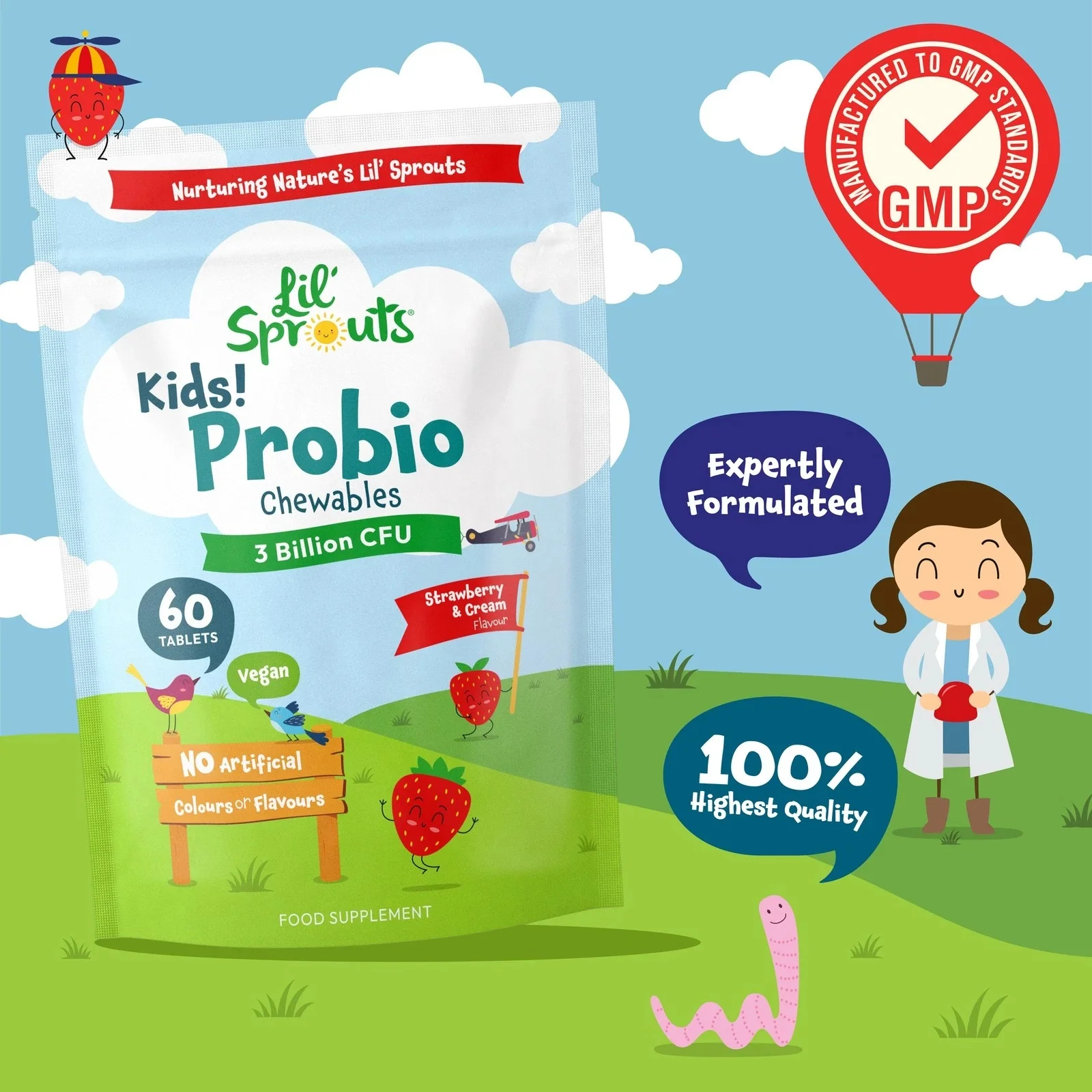 Probio for Kids 3 Billion CFU | 60 Chewable Tablets - Image 6