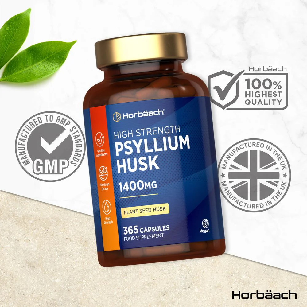 Psyllium Husk 1400 mg | 365 Capsules - Image 4