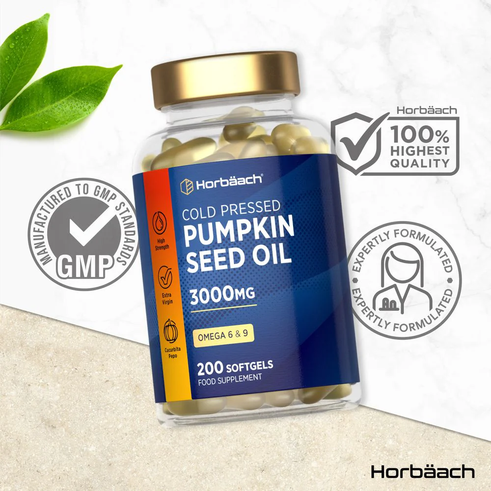 Pumpkin Seed Oil 3000 mg | 200 Softgels - Image 4