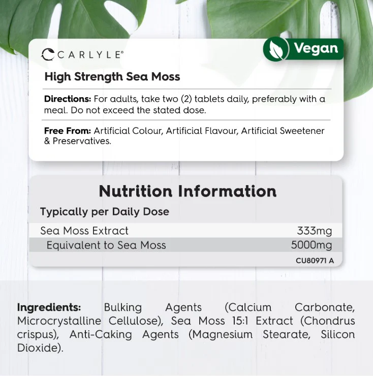 Sea Moss 5000 mg | 120 Tablets - Image 3