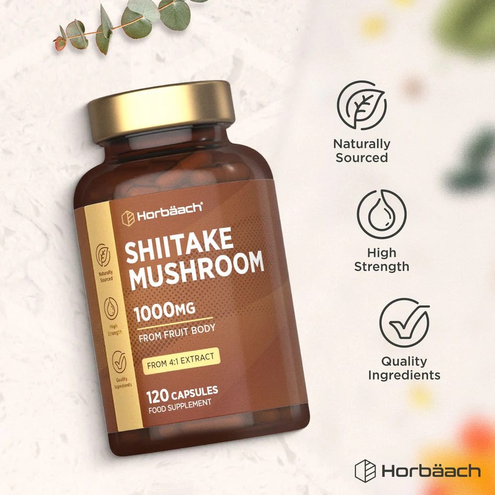 Shiitake Mushroom 1000 mg | 120 Capsules - Image 5