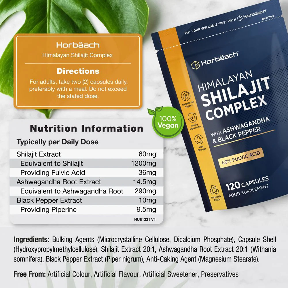 Shilajit Complex 1500 mg | 120 Capsules - Image 3