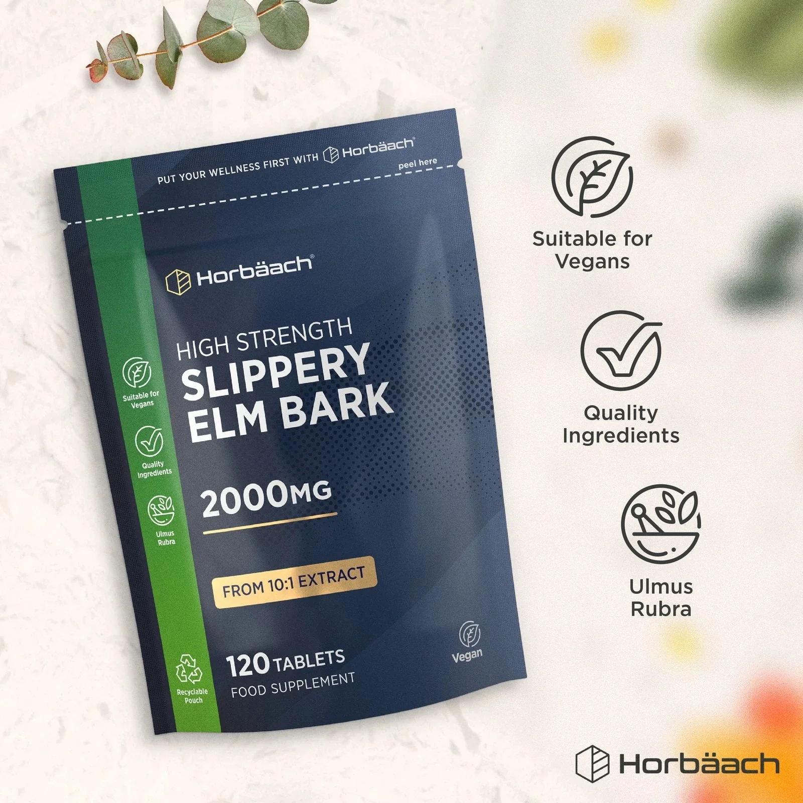 Slippery Elm 2000 mg | 120 Tablets - Image 4
