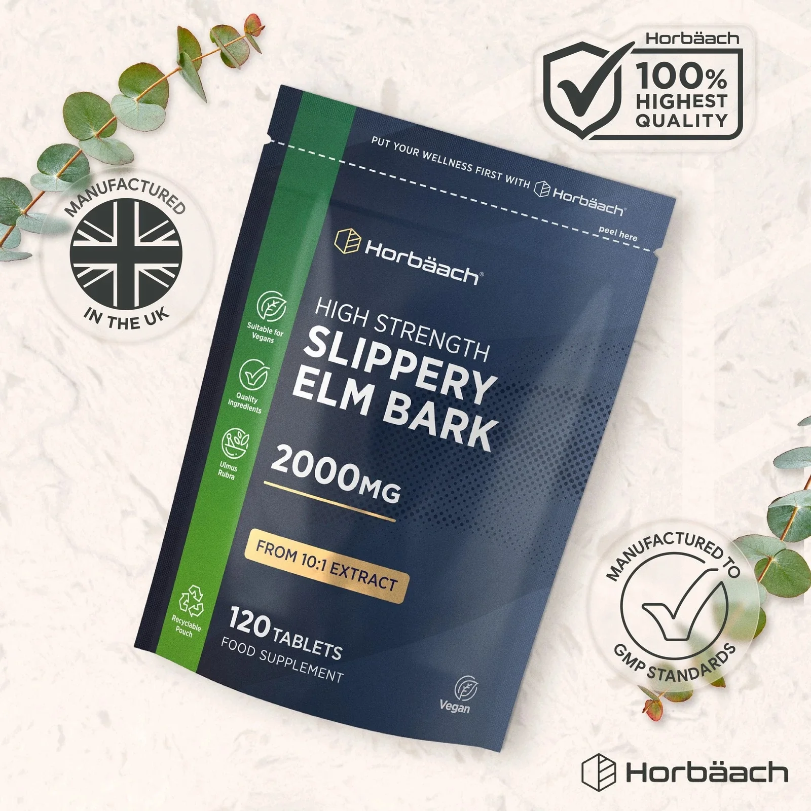 Slippery Elm 2000 mg | 120 Tablets - Image 5