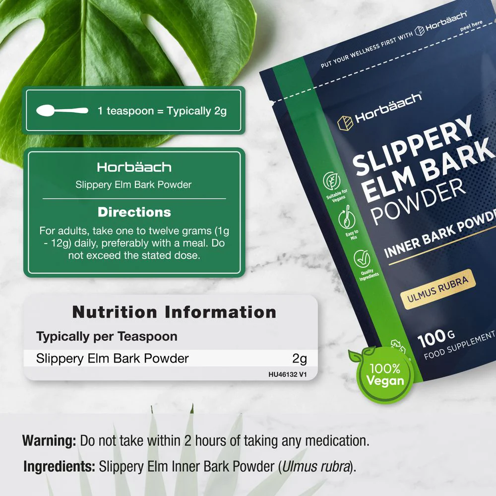 Slippery Elm Bark Powder | 100 g - Image 3