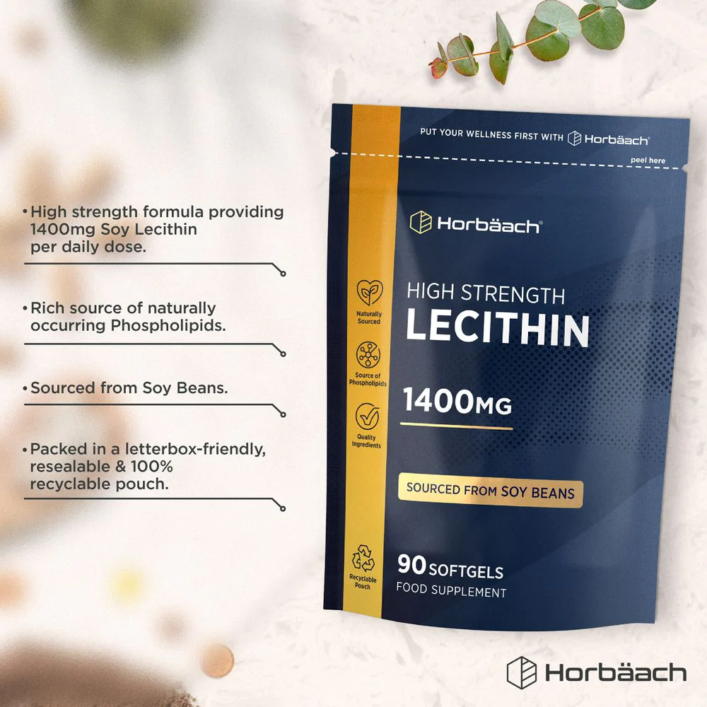 Soy Lecithin 1400 mg | 90 Softgels - Image 2