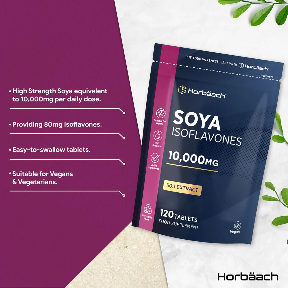 Soya Isoflavonones 10,000 mg | 120 Tablets - Image 2