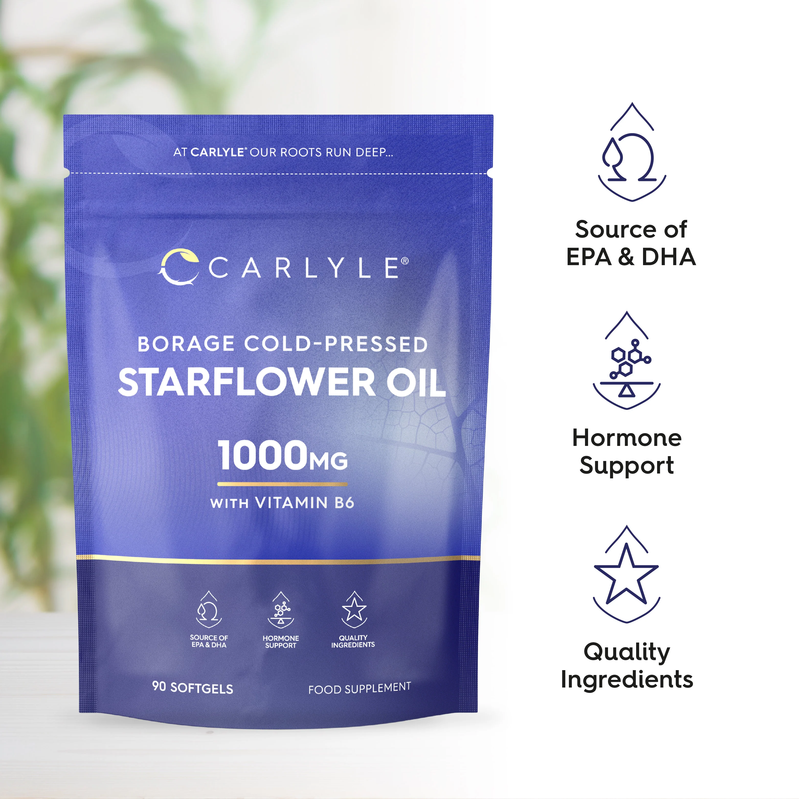 Starflower Oil with Vitamin B6 1000 mg | 90 Softgels - Image 5