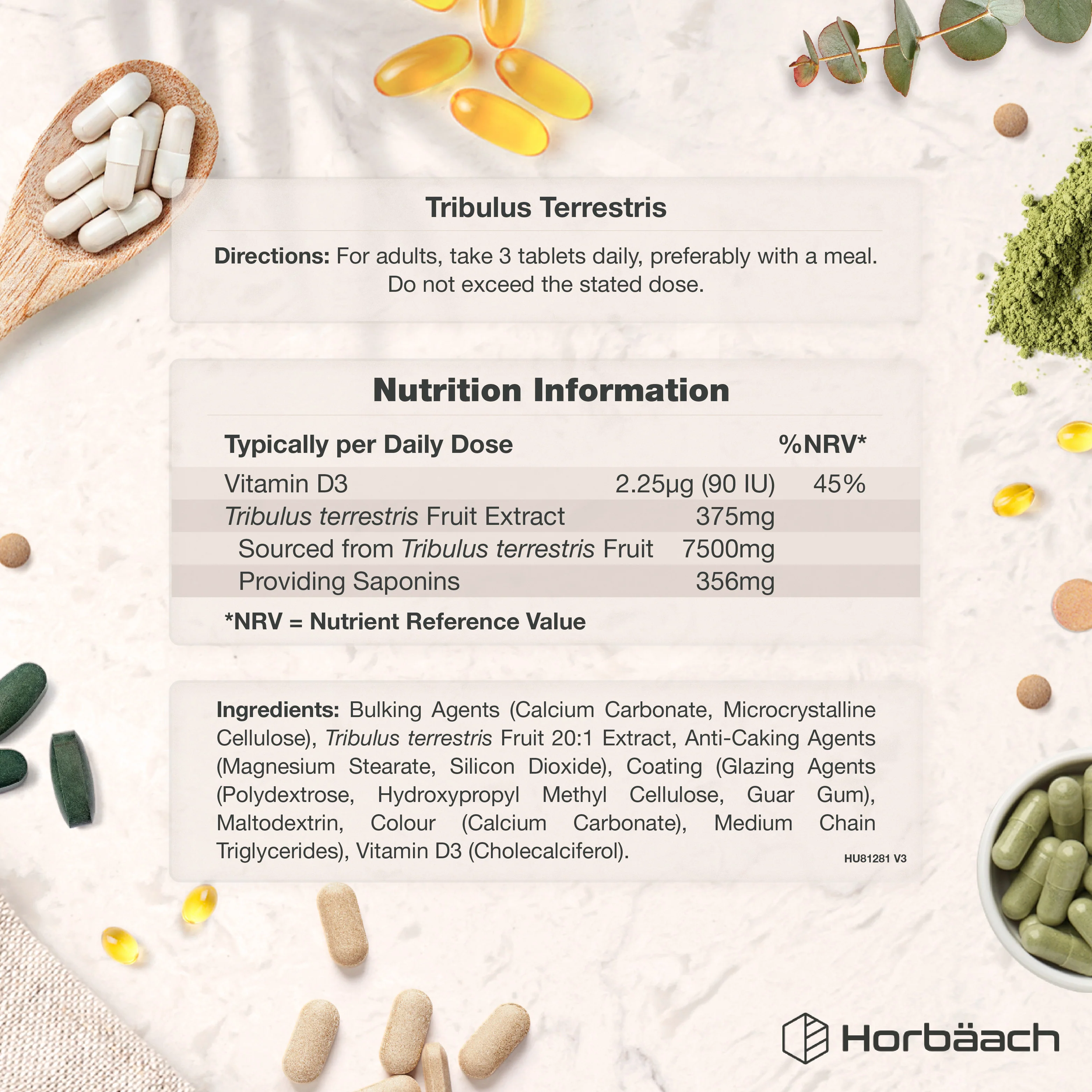 Tribulus Terrestris 7500 mg | 120 Tablets - Image 3