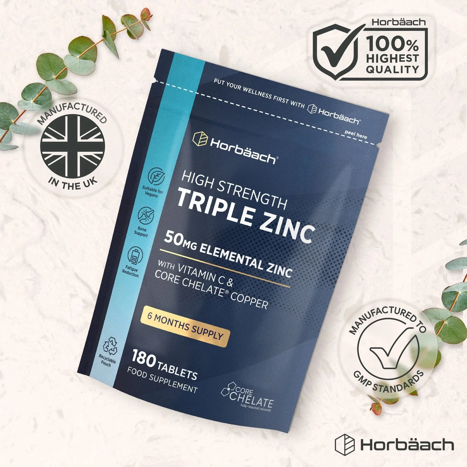 Triple Zinc Complex 50 mg | 180 Tablets - Image 6