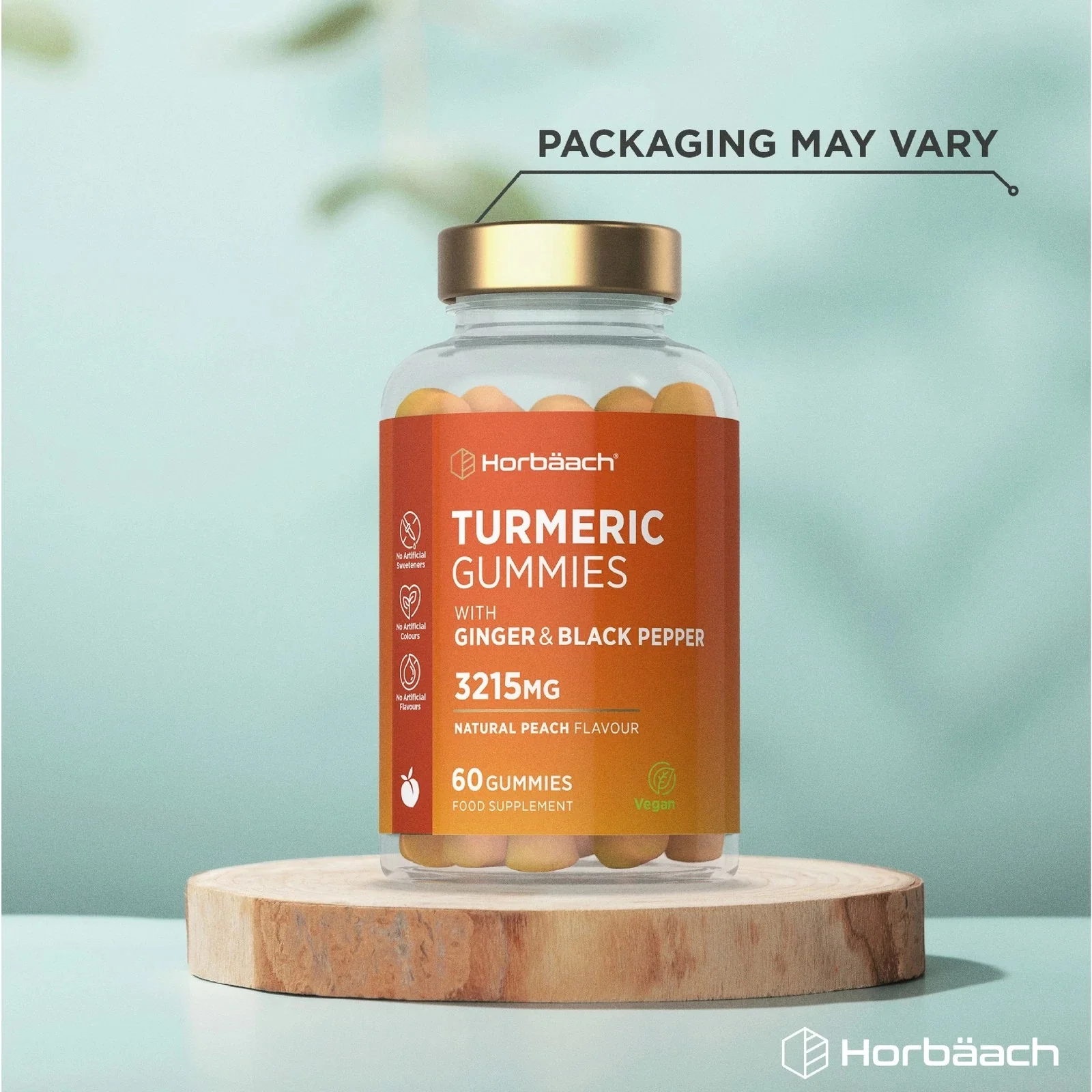Turmeric with Ginger and Black Pepper 3126 mg | 60 Gummies - Image 4