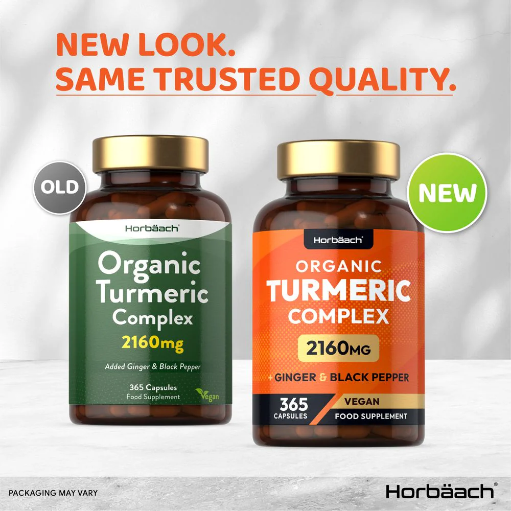 Turmeric Complex with Ginger, Black Pepper 2160 mg | Organic | 365 Capsules - Image 6