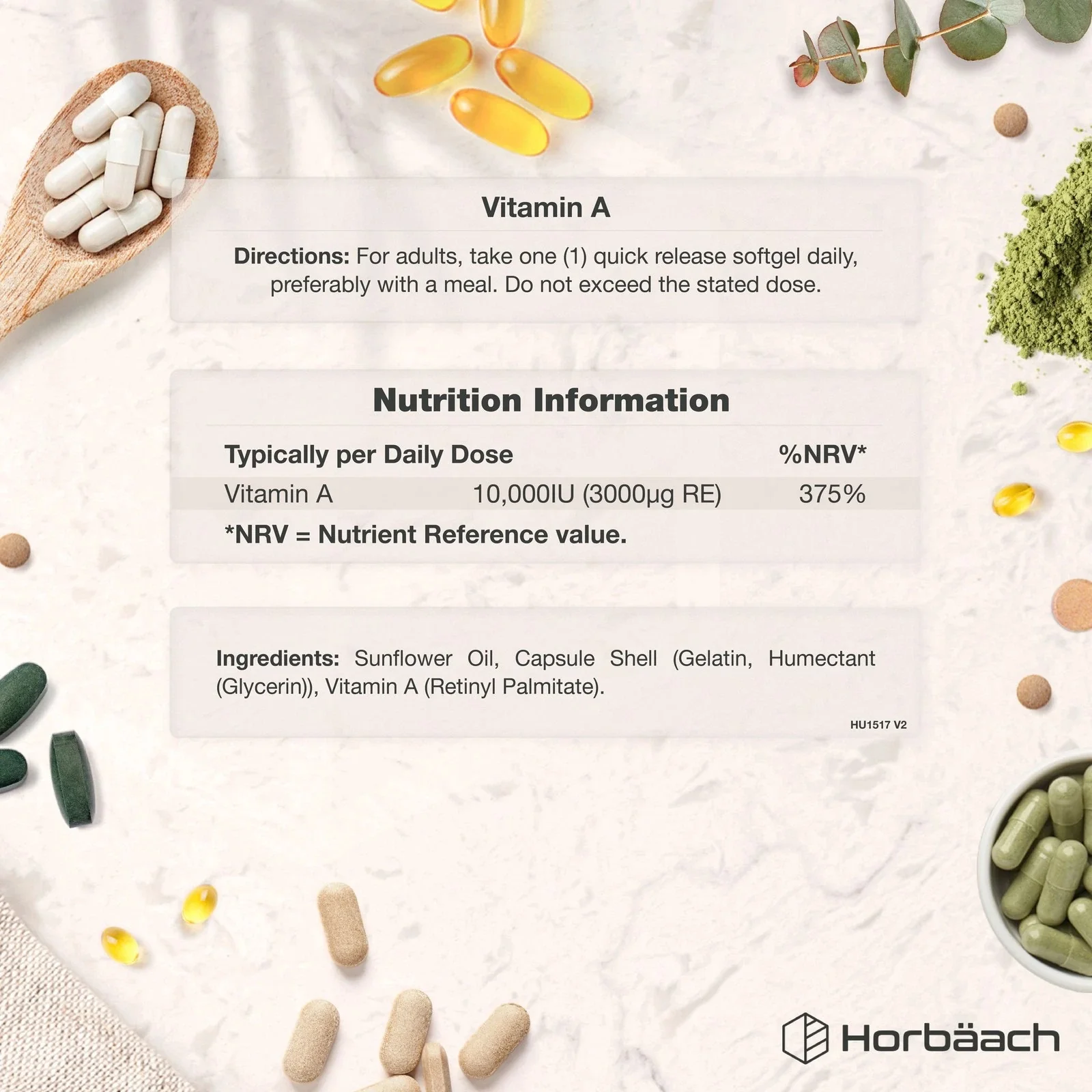 Vitamin A 10,000 IU | 365 Softgels - Image 3