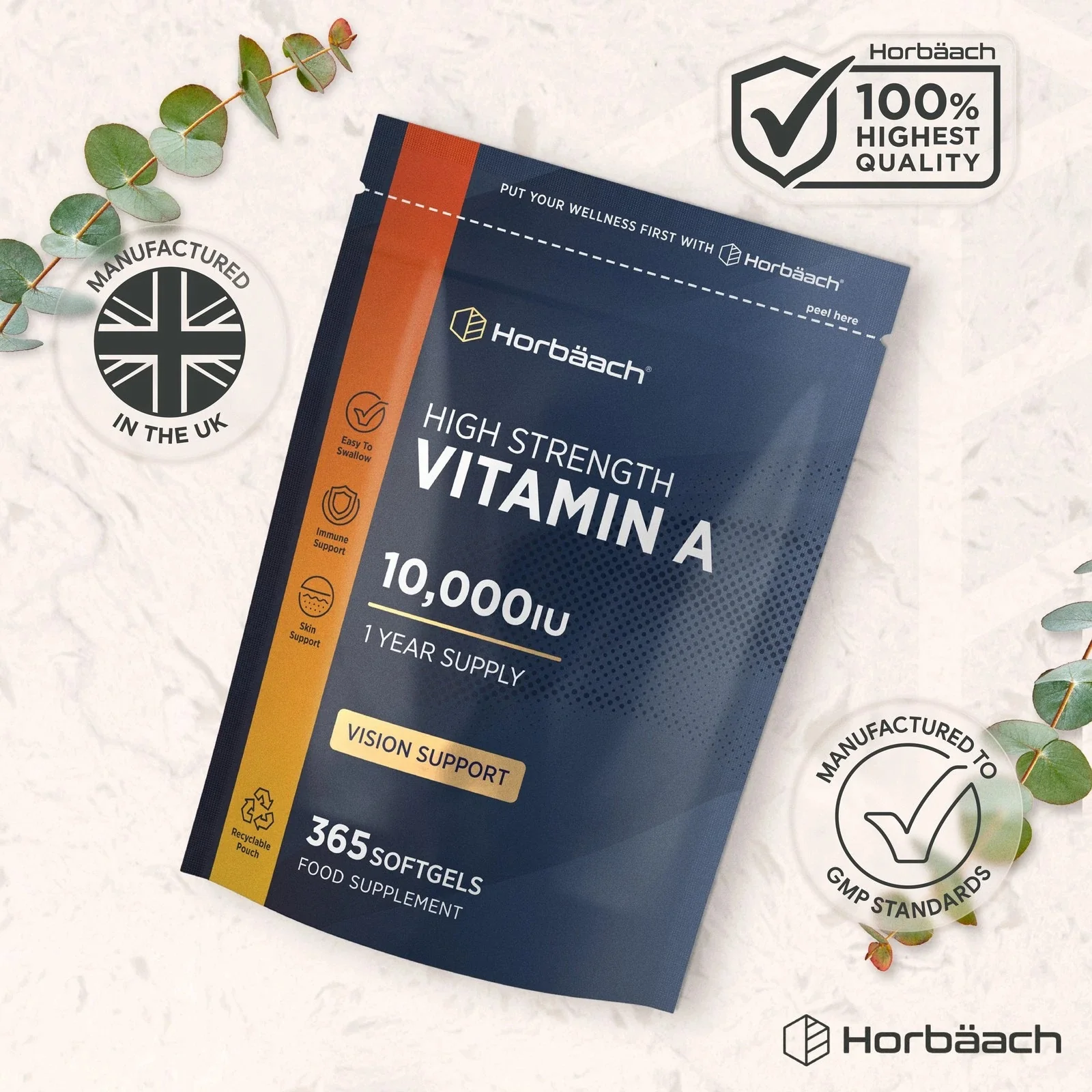 Vitamin A 10,000 IU | 365 Softgels - Image 6