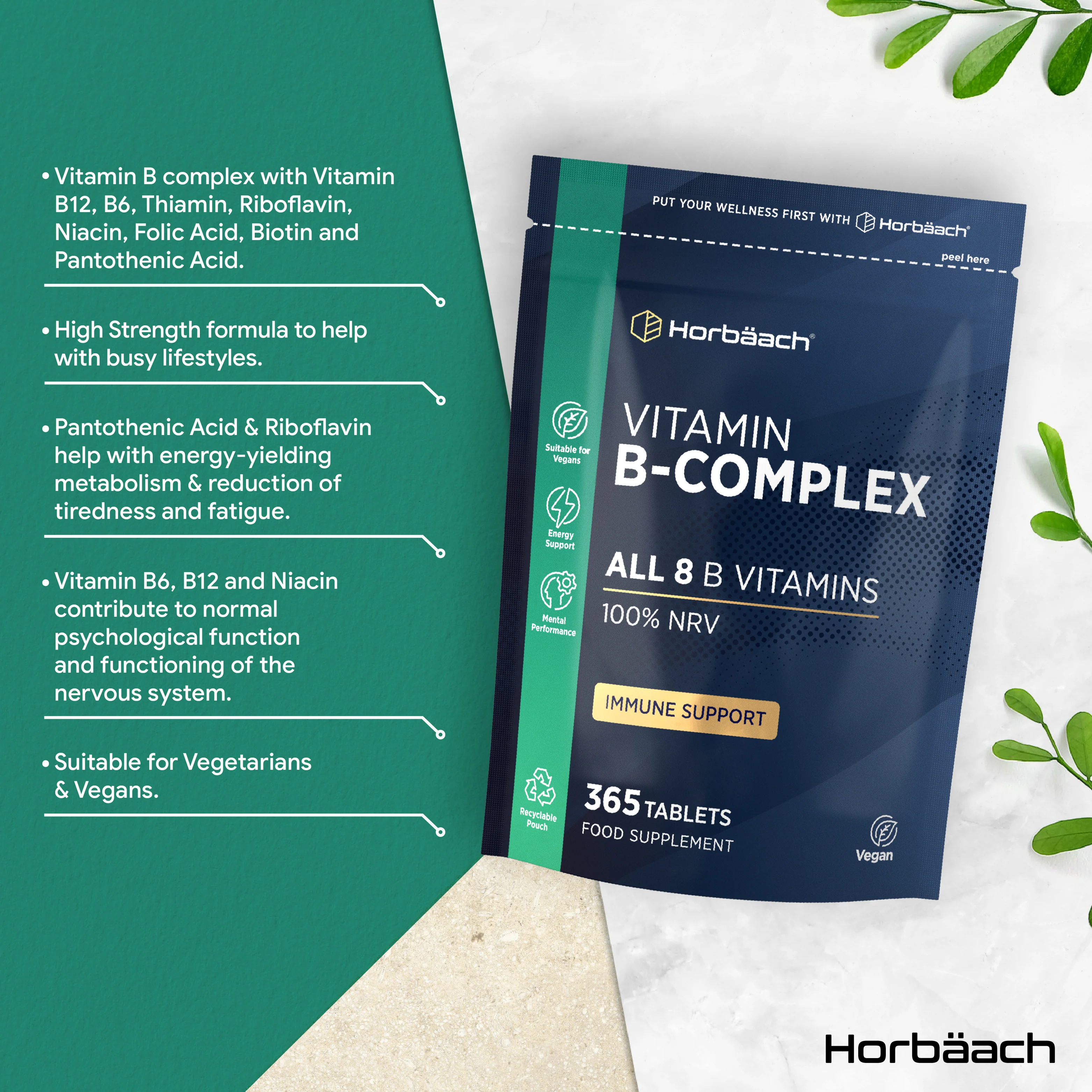 Vitamin B Complex | 365 Tablets - Image 2