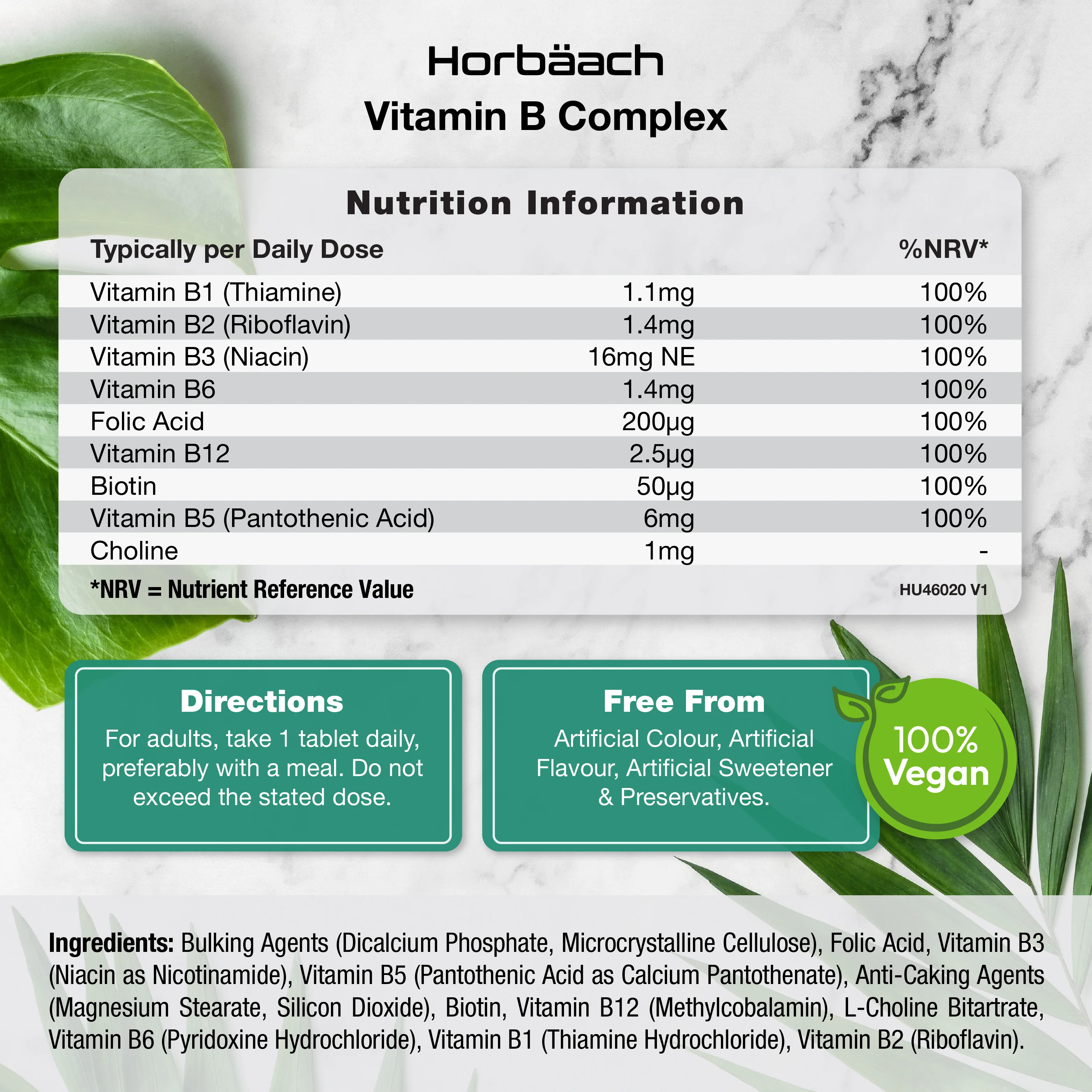 Vitamin B Complex | 365 Tablets - Image 3