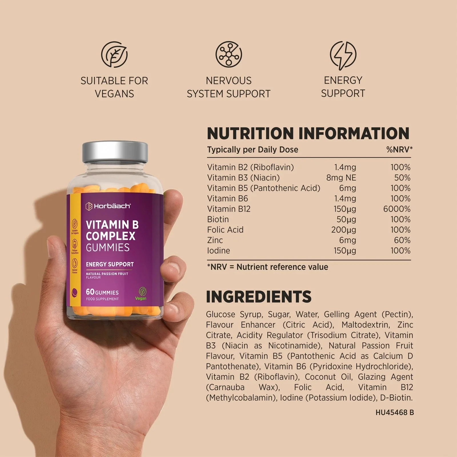 Vitamin B Complex | 60 Gummies - Image 3