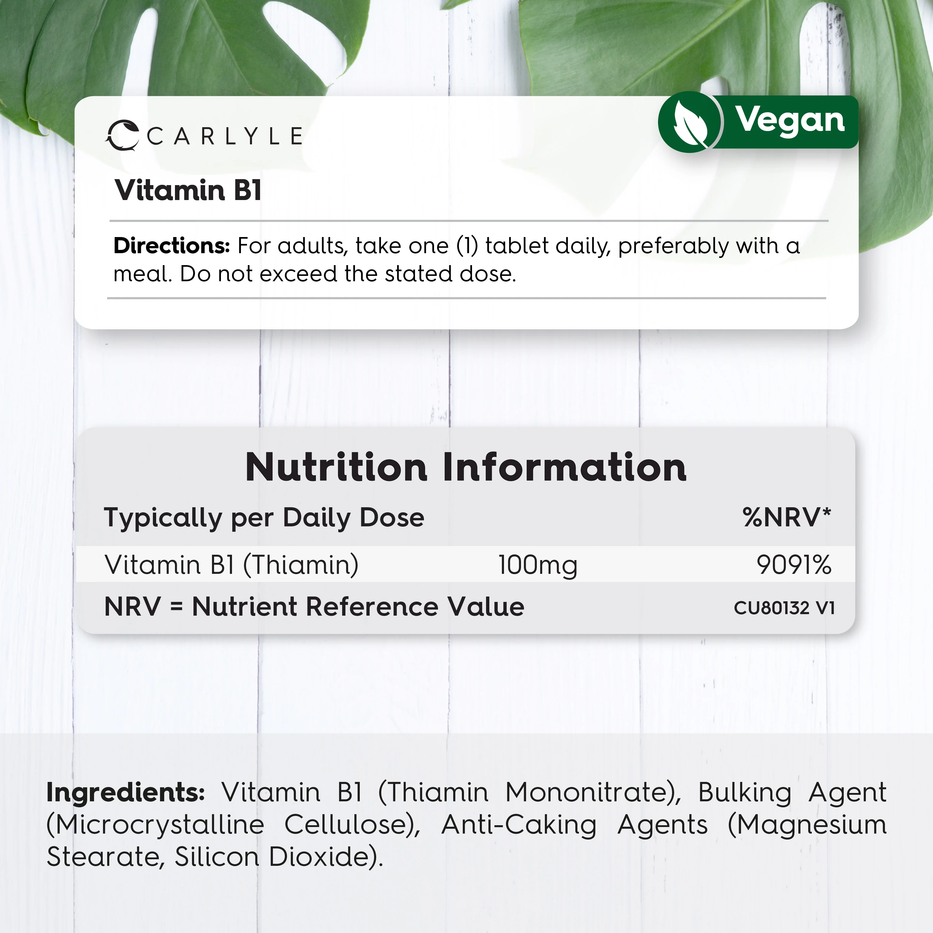 Vitamin B1 Thiamin 100 mg | 100 Tablets - Image 3