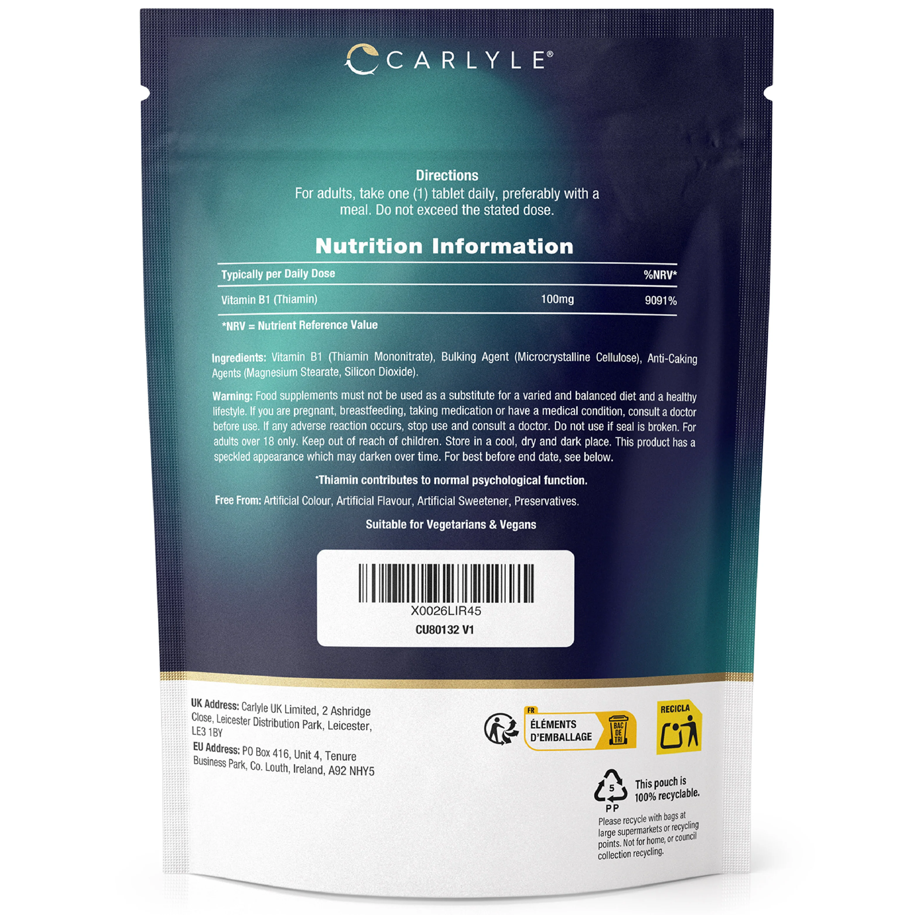 Vitamin B1 Thiamin 100 mg | 100 Tablets - Image 5