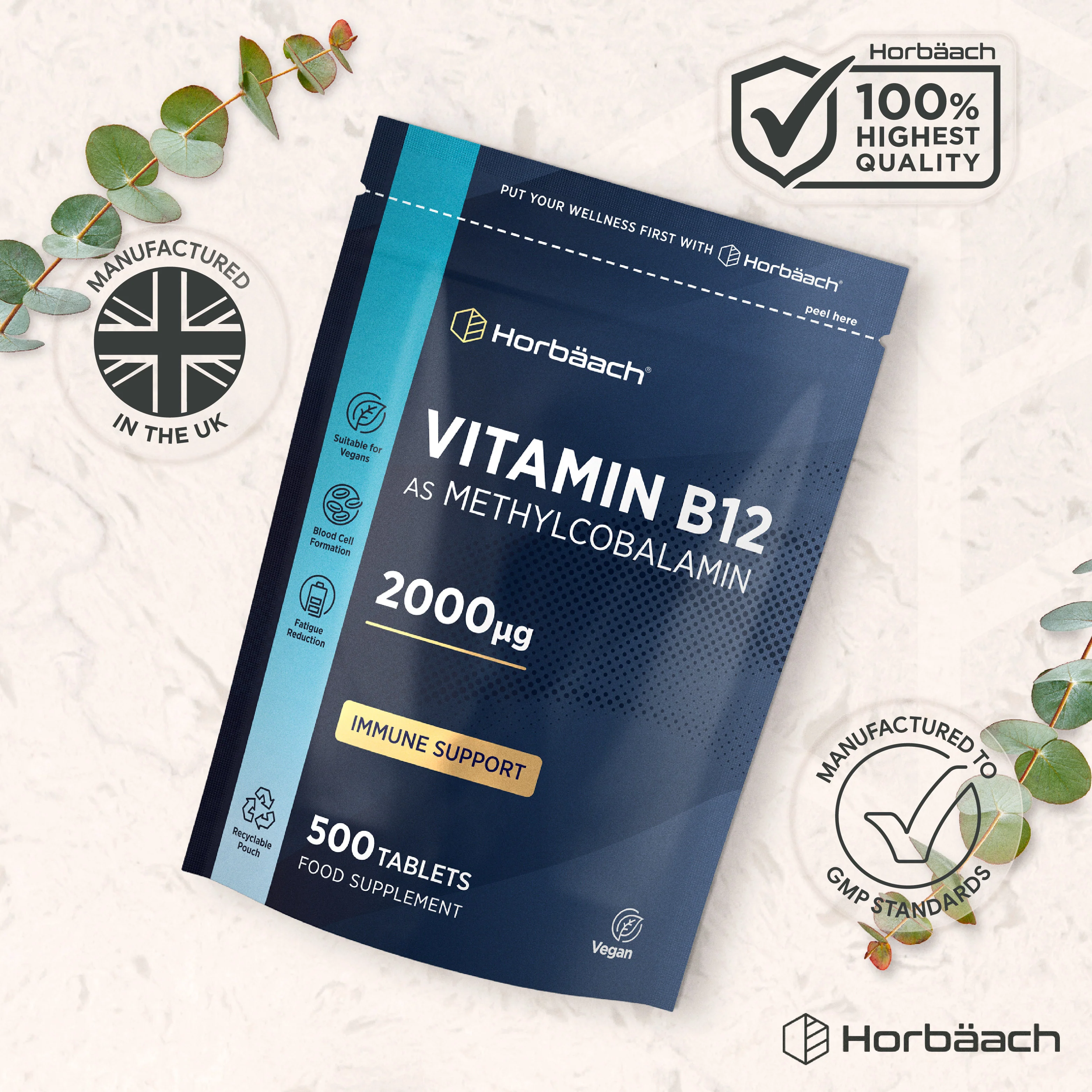 Vitamin B12 2000 mcg | 500 Tablets - Image 5