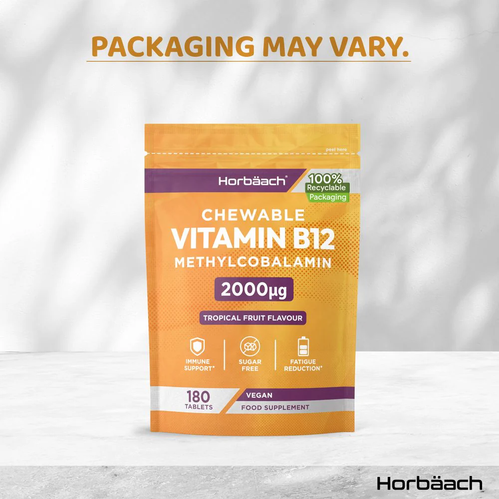 Vitamin B12 2000 ug | 180 Chewable Tablets - Image 4