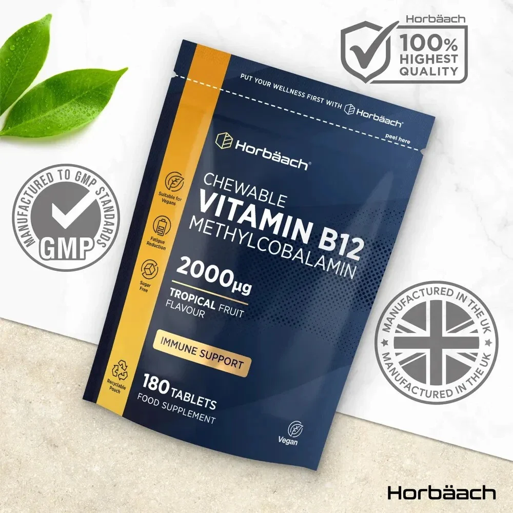 Vitamin B12 2000 ug | 180 Chewable Tablets - Image 5