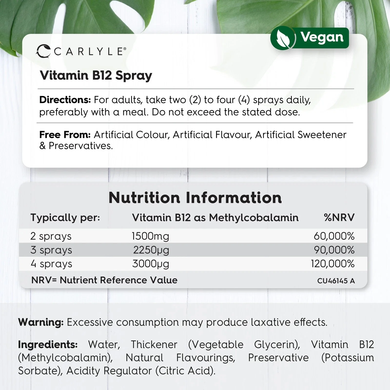 Vitamin B12 Spray 3000 ug | 30 ml - Image 3