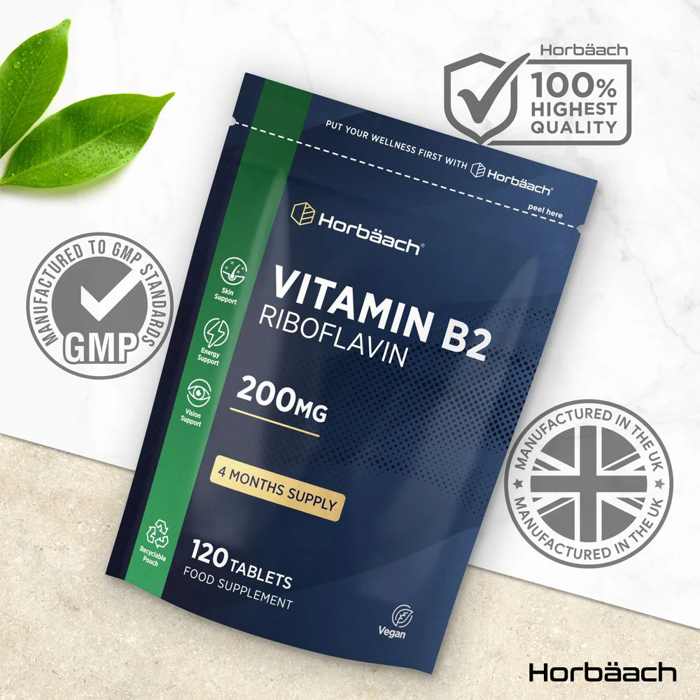 Vitamin B2 Riboflavin 200 mg | 120 Tablets - Image 5