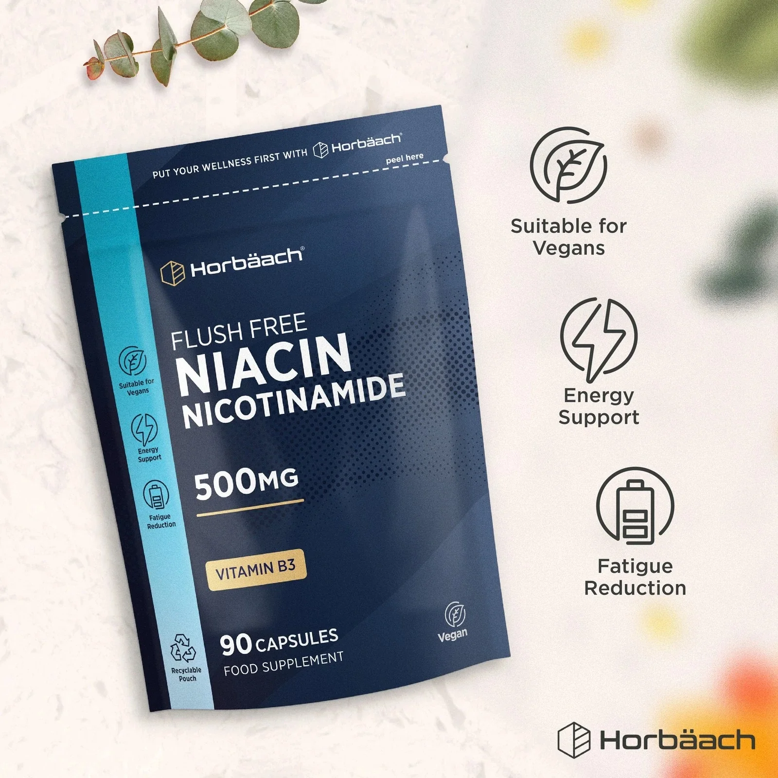 Vitamin B3 Niacin 500 mg | 90 Capsules - Image 5