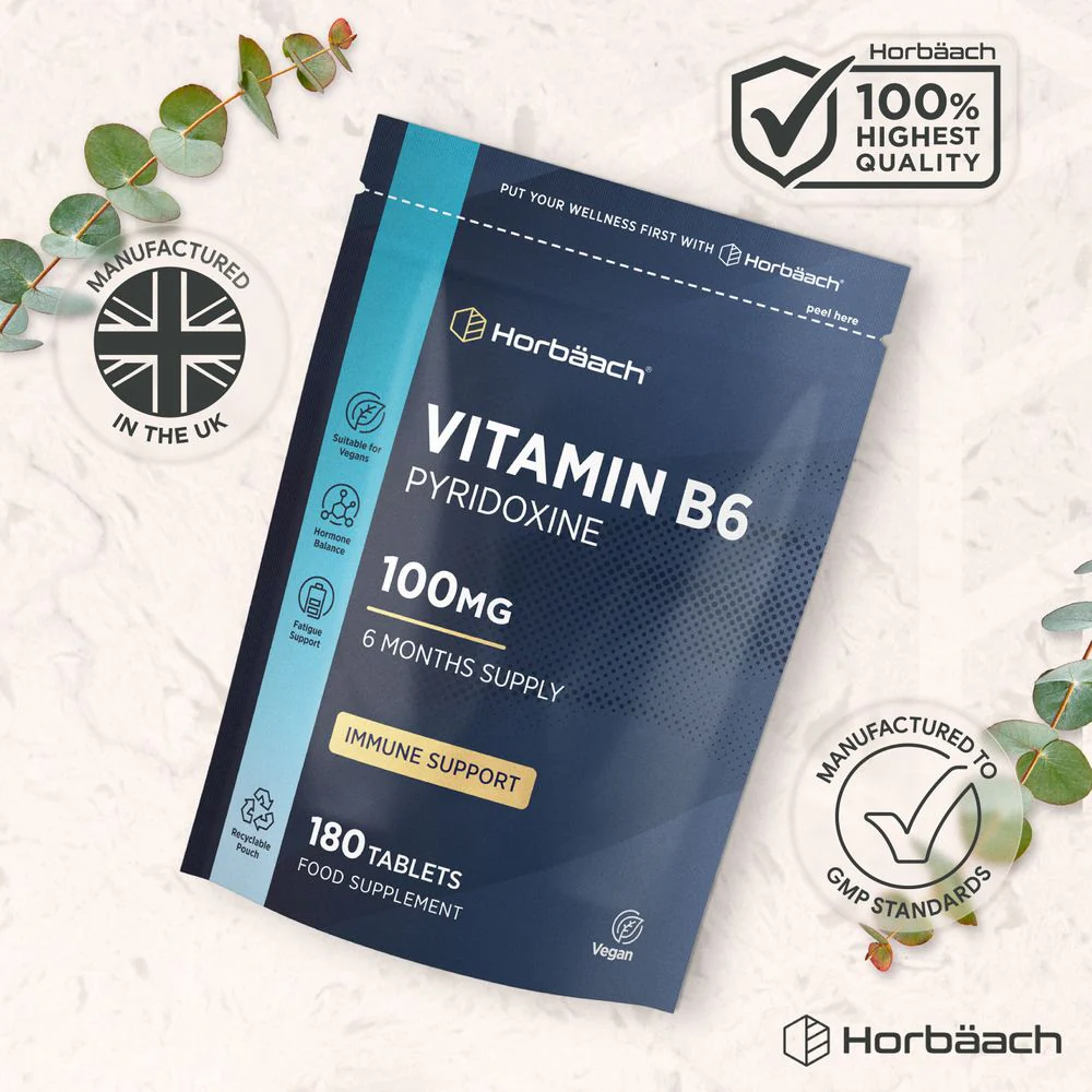 Vitamin B6 100 mg | 180 Tablets - Image 6