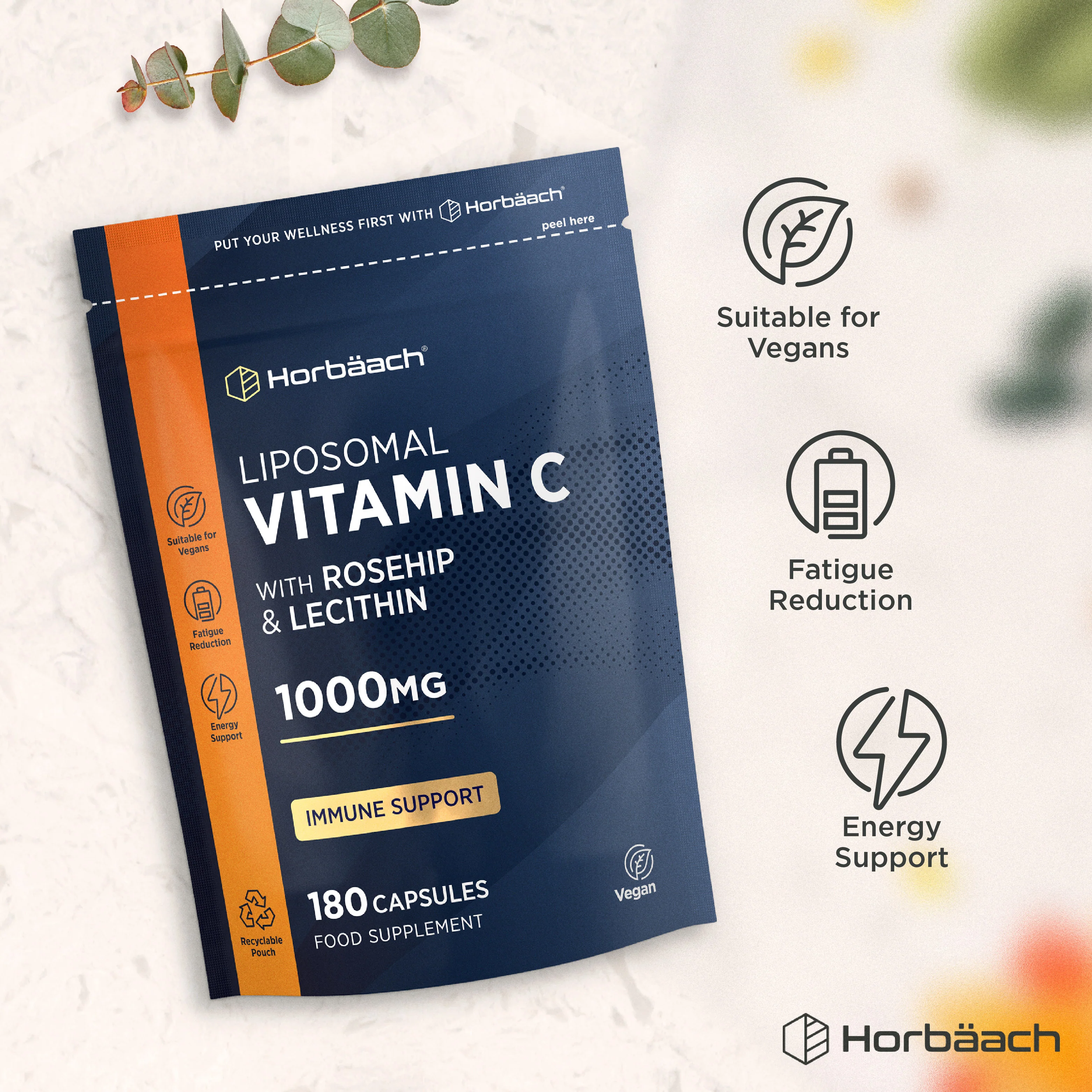 Liposomal Vitamin C 1000 mg with Rosehip and Lecithin | 180 Capsules - Image 5