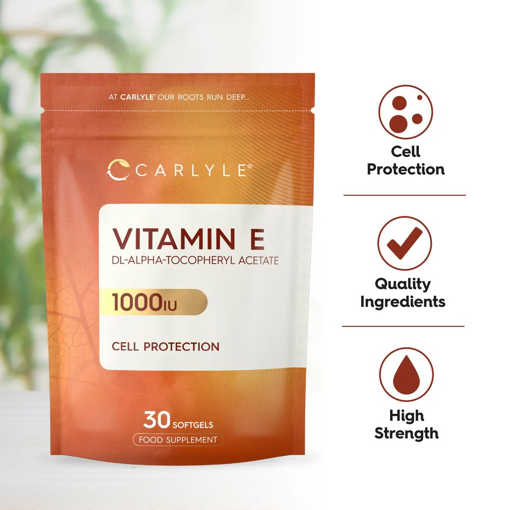 Vitamin E 1000iu | 30 Softgels | By Carlyle - Image 5