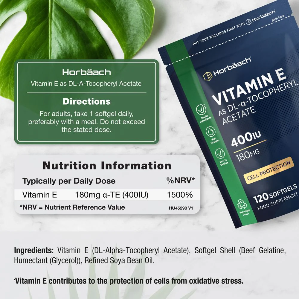 Vitamin E 400 IU | 120 Softgels - Image 3