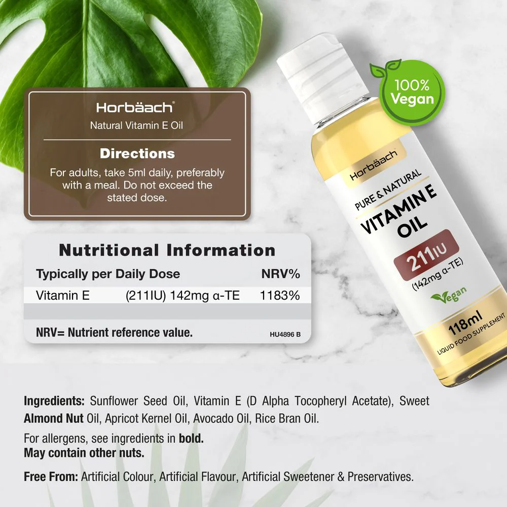 Vitamin E Oil 211 IU | 236 mL - Image 3